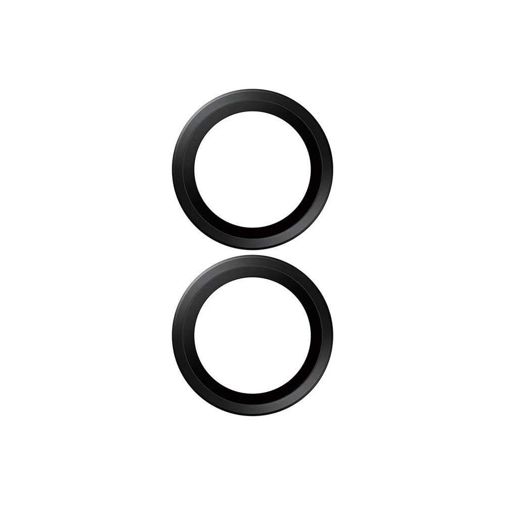 Back Camera Protection Film PanzerGlass Hoops for Apple iPhone 17 / 16 Plus / 16, Tempered Glass, Black