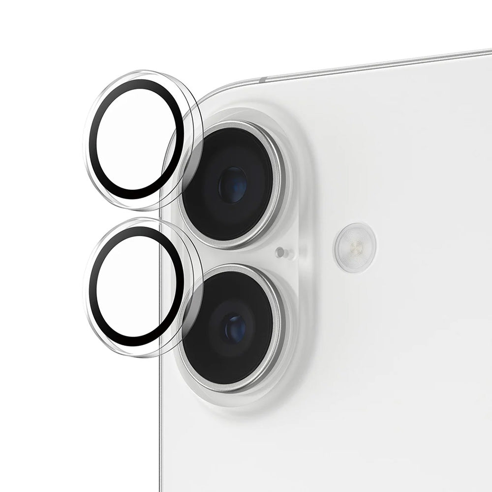 Beskyttelsesfilm til bagkameraet PanzerGlass Hoops til Apple iPhone 17 / 16 Plus / 16, Hærdet Glas, Gennemsigtig