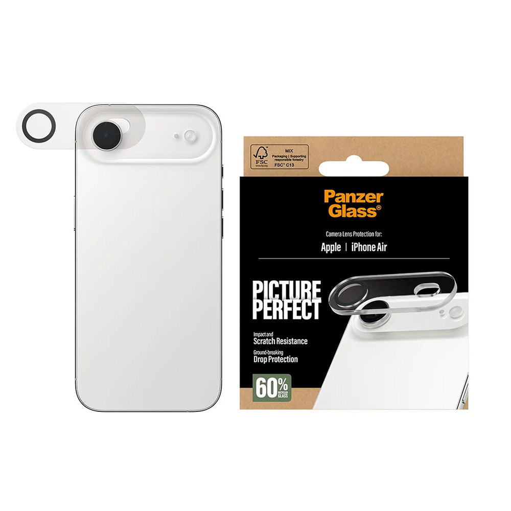 Beskyttelsesfilm til bagkamera PanzerGlass PicturePerfect til Apple iPhone 17 Air, Hærdet glas, Transparent