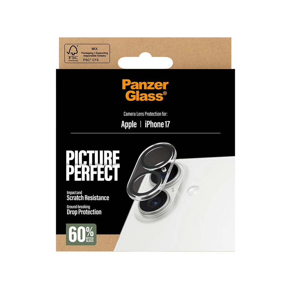 Beskyttelsesfilm til bagkamera PanzerGlass PicturePerfect til Apple iPhone 17, Hærdet glas, Transparent