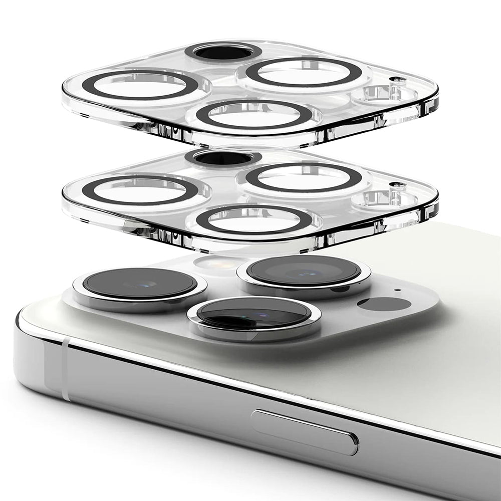 Ringke bagkamera beskyttelsesfilm til Apple iPhone 15 Pro, hærdet glas, sæt med 2 stk., gennemsigtig