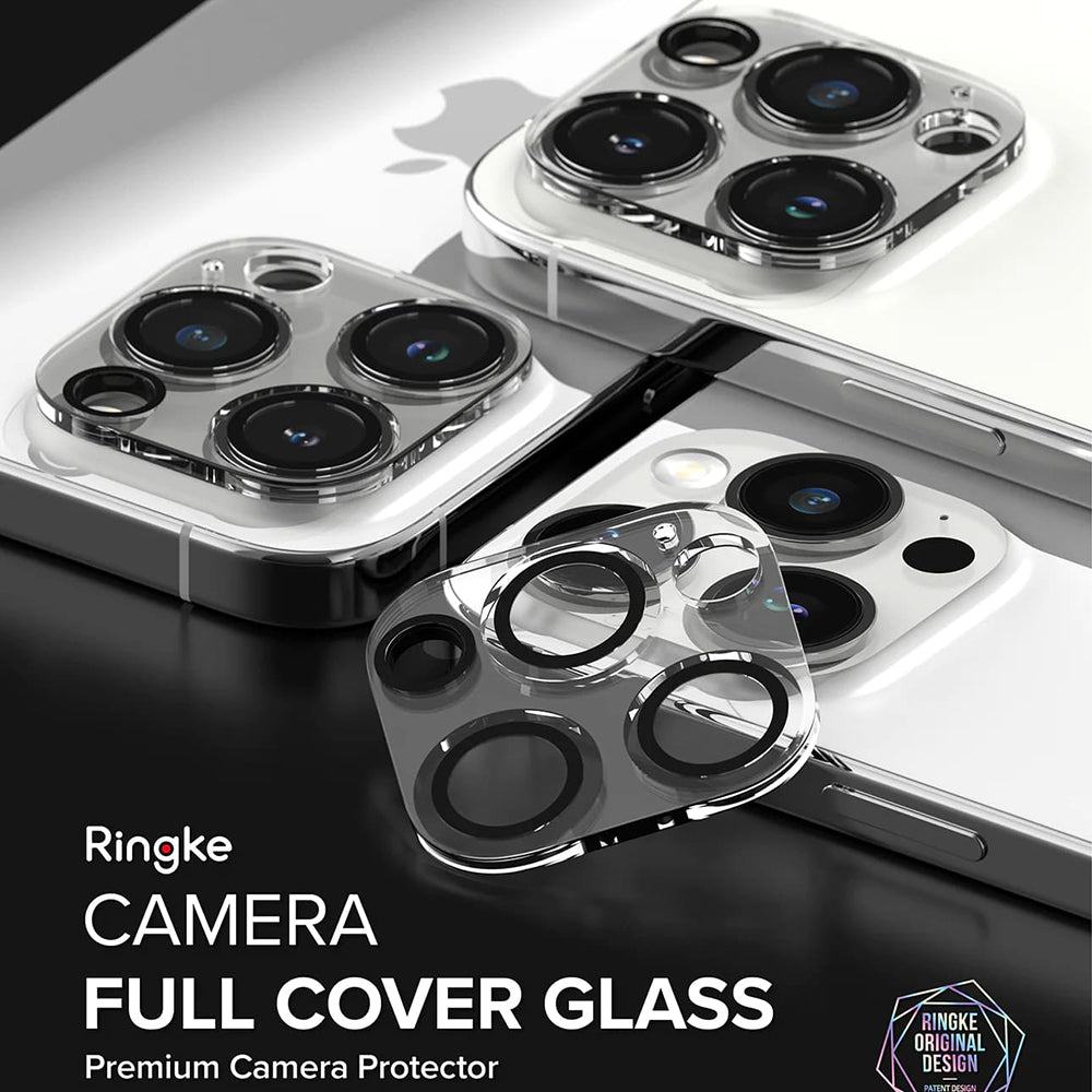 Ringke bagkamera beskyttelsesfilm til Apple iPhone 15 Pro, hærdet glas, sæt med 2 stk., gennemsigtig
