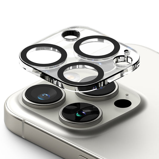 Beskyttelsesfilm til Ringke bagkamera for Apple iPhone 16 Pro Max / 16 Pro, Hærdet glas, Sæt med 2 stykker, Gennemsigtig