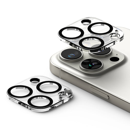 Beskyttelsesfilm til Ringke bagkamera for Apple iPhone 16 Pro Max / 16 Pro, Hærdet glas, Sæt med 2 stykker, Gennemsigtig