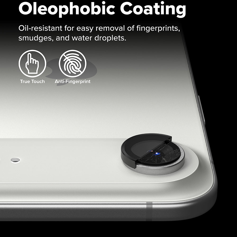 Beskyttelsesfilm til Ringke bagkamera for Apple iPhone 17 Air, Hærdet glas, Sort