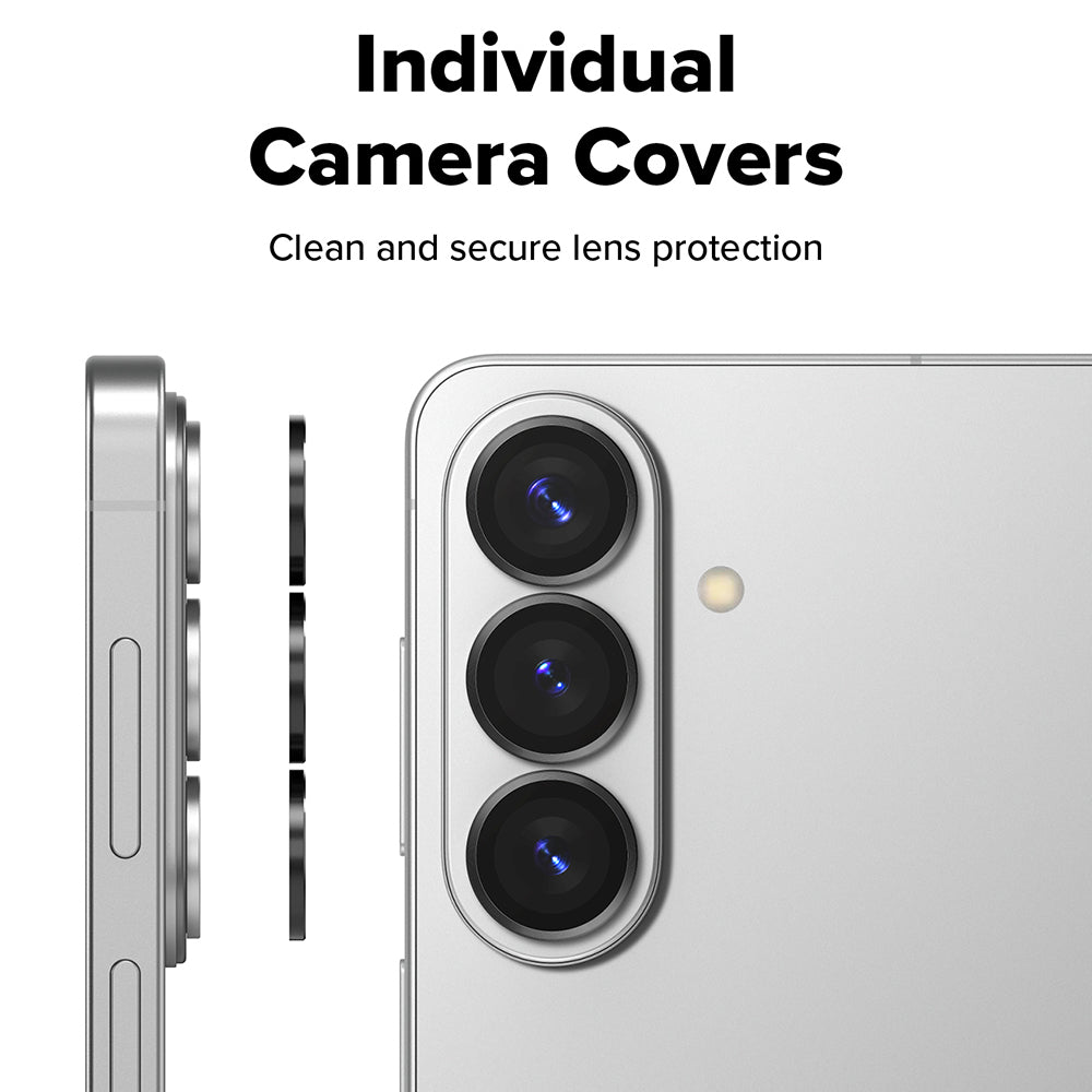 Beskyttelsesfilm til Ringke bagkamera for Samsung Galaxy S26 Plus S947 / S26, Hærdet glas, Sæt med 2 stykker, Sort