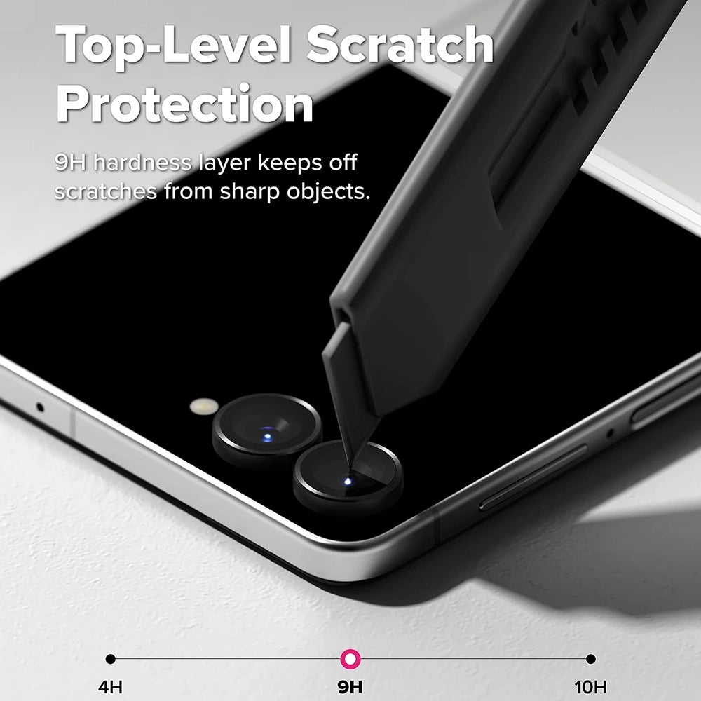 Ringke bagkamera beskyttelsesfilm til Samsung Galaxy Z Flip8 F776, hærdet glas, sæt med 2 stk., sort