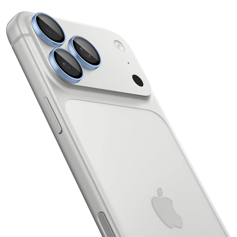 Beskyttelsesfilm til bagkamera Spigen GlastR EZ FIT Optik Pro til Apple iPhone 18 Pro / 18 Pro Max, hærdet glas, sæt med 2 stk., blå AGL12045