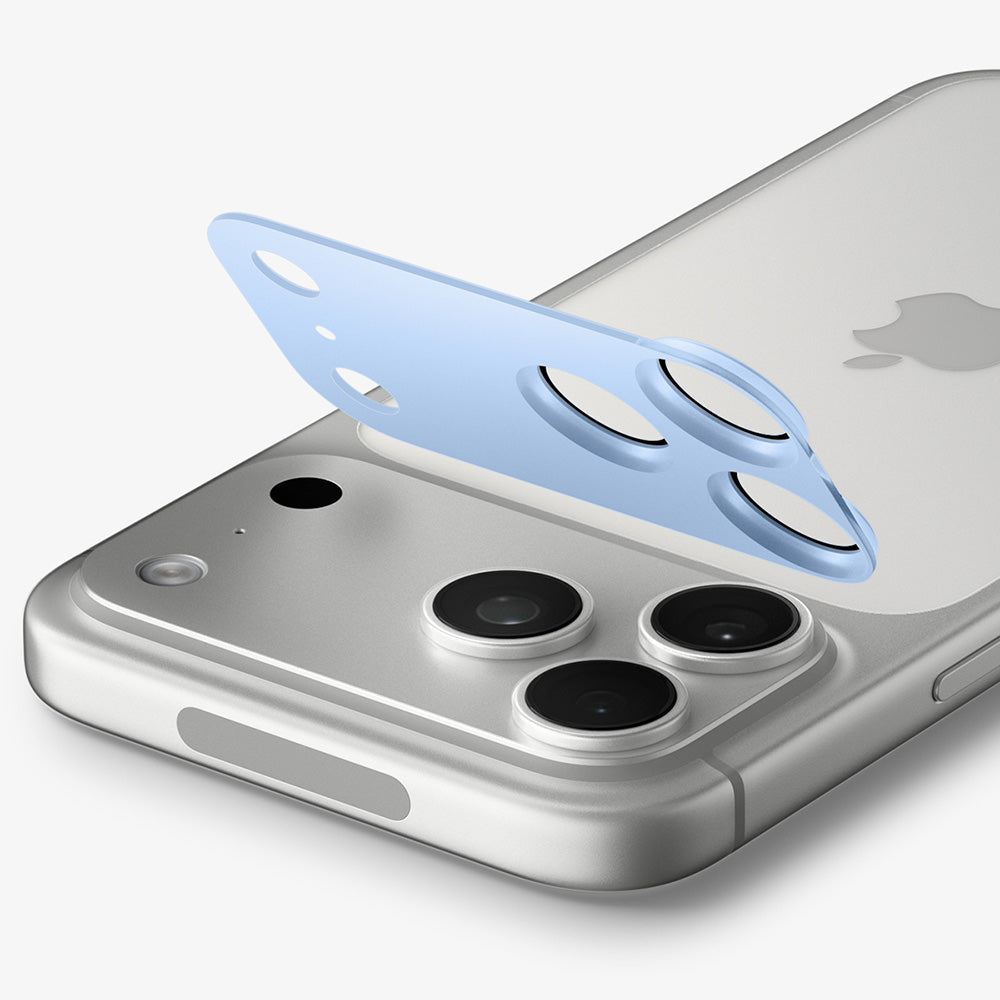 Beskyttelsesfilm til bagkamera Spigen GlastR EZ FIT Optik Pro XL til Apple iPhone 18 Pro Max, hærdet glas, blå AGL12041