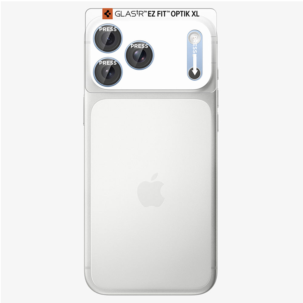 Beskyttelsesfilm til bagkamera Spigen GlastR EZ FIT Optik Pro XL til Apple iPhone 18 Pro Max, hærdet glas, blå AGL12041