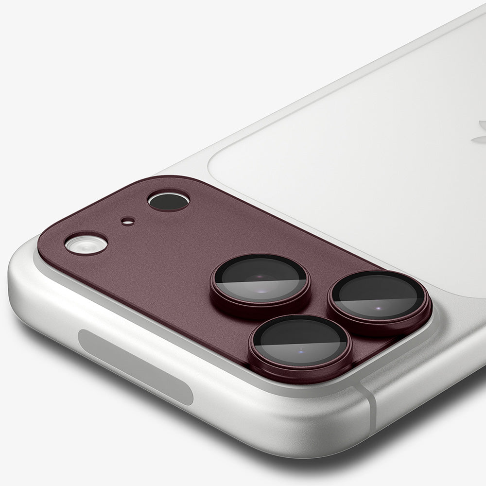 Beskyttelsesfilm til bagkamera Spigen GlastR EZ FIT Optik Pro XL til Apple iPhone 18 Pro Max, hærdet glas, vinrød AGL12040
