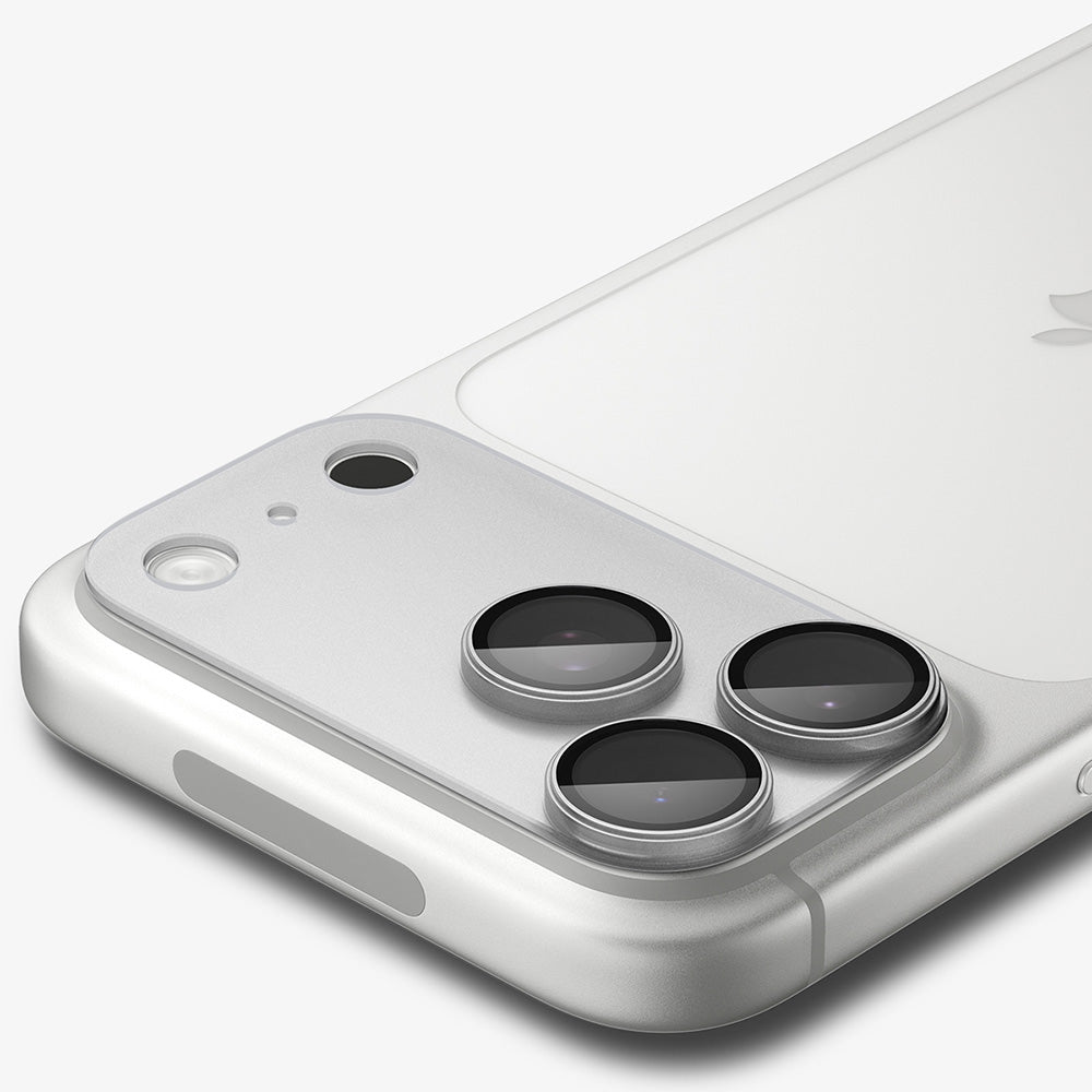 Beskyttelsesfilm til bagkamera Spigen GlastR EZ FIT Optik Pro XL til Apple iPhone 18 Pro, hærdet glas, sølv AGL12038