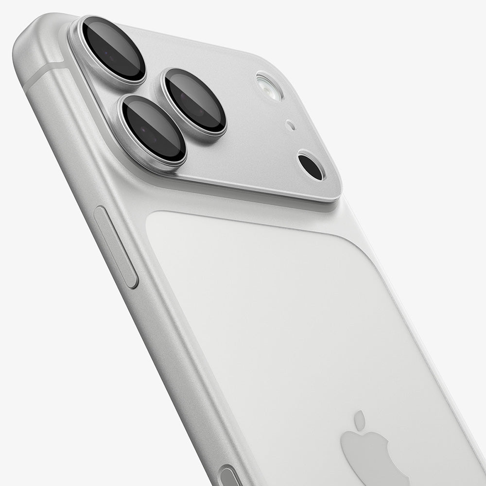 Beskyttelsesfilm til bagkamera Spigen GlastR EZ FIT Optik Pro XL til Apple iPhone 18 Pro, hærdet glas, sølv AGL12038