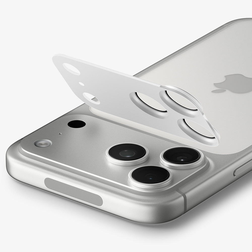 Beskyttelsesfilm til bagkamera Spigen GlastR EZ FIT Optik Pro XL til Apple iPhone 18 Pro, hærdet glas, sølv AGL12038