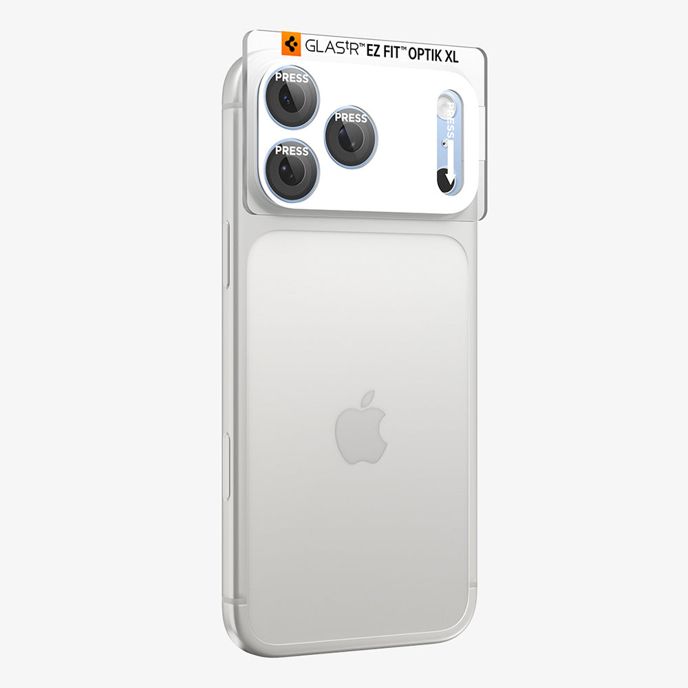 Beskyttelsesfilm til bagkamera Spigen GlastR EZ FIT Optik Pro XL til Apple iPhone 18 Pro, hærdet glas, blå AGL12037