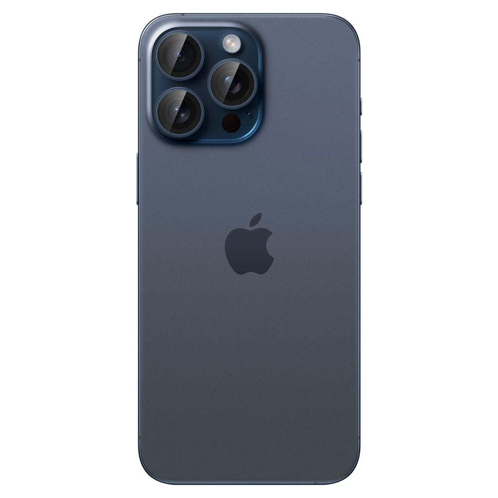 Spigen GlastR EZ FIT Optik Pro Rear Camera Protector for Apple iPhone 16 Pro Max / 16 Pro, Tempered Glass, Set of 2 pieces, Blue