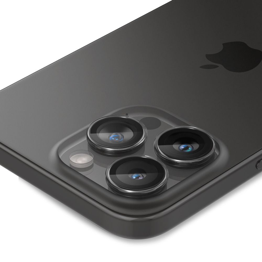 Beskyttelsesfilm til bagsidekameraet Spigen GlastR EZ FIT Optik Pro til Apple iPhone 17 Pro Max / 17 Pro, Hærdet glas, Sæt med 2 stykker, Gennemsigtig