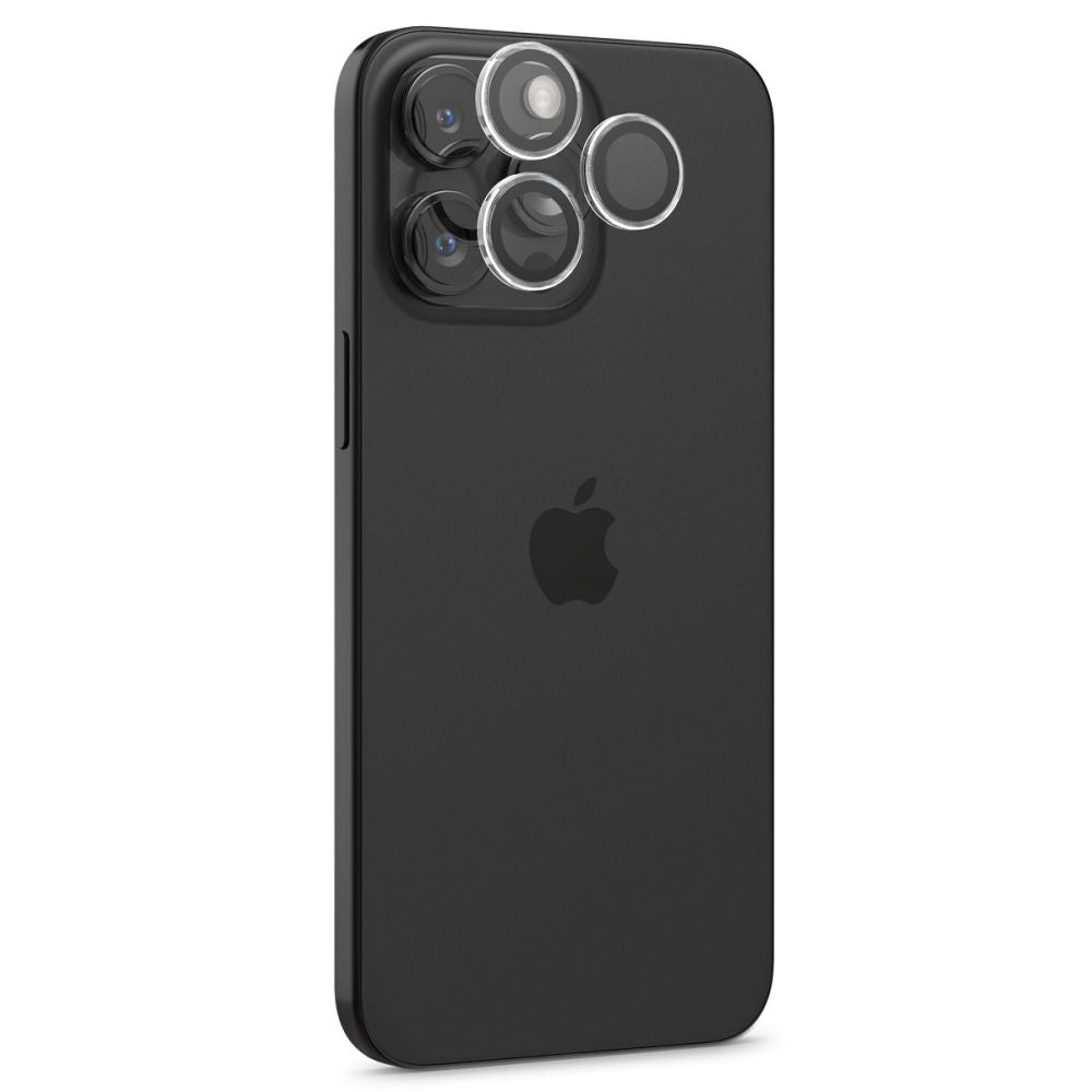 Beskyttelsesfilm til bagsidekameraet Spigen GlastR EZ FIT Optik Pro til Apple iPhone 17 Pro Max / 17 Pro, Hærdet glas, Sæt med 2 stykker, Gennemsigtig