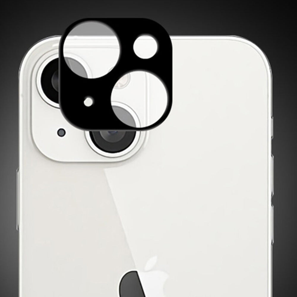Techsuit bagkamera beskyttelsesfilm til Apple iPhone 13 mini / 13, hærdet glas, sort