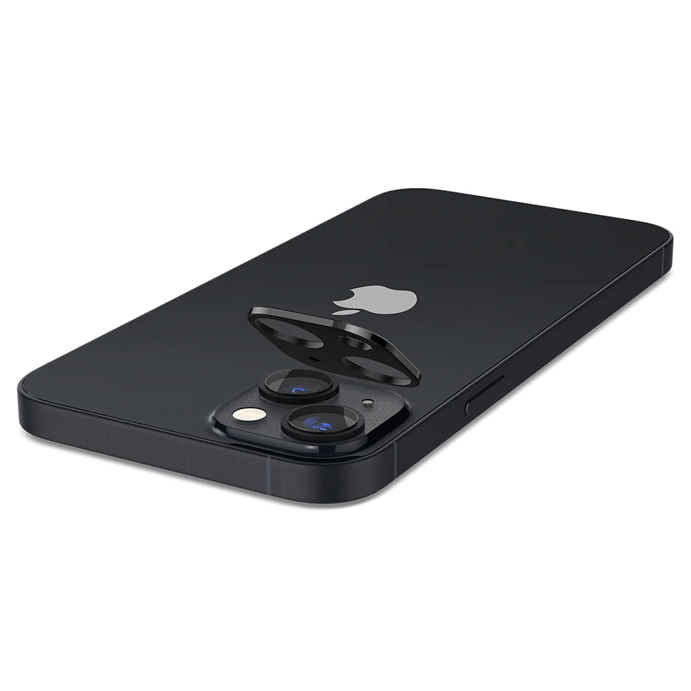 Techsuit bagkamera beskyttelsesfilm til Apple iPhone 14 Plus / 14, hærdet glas, sort
