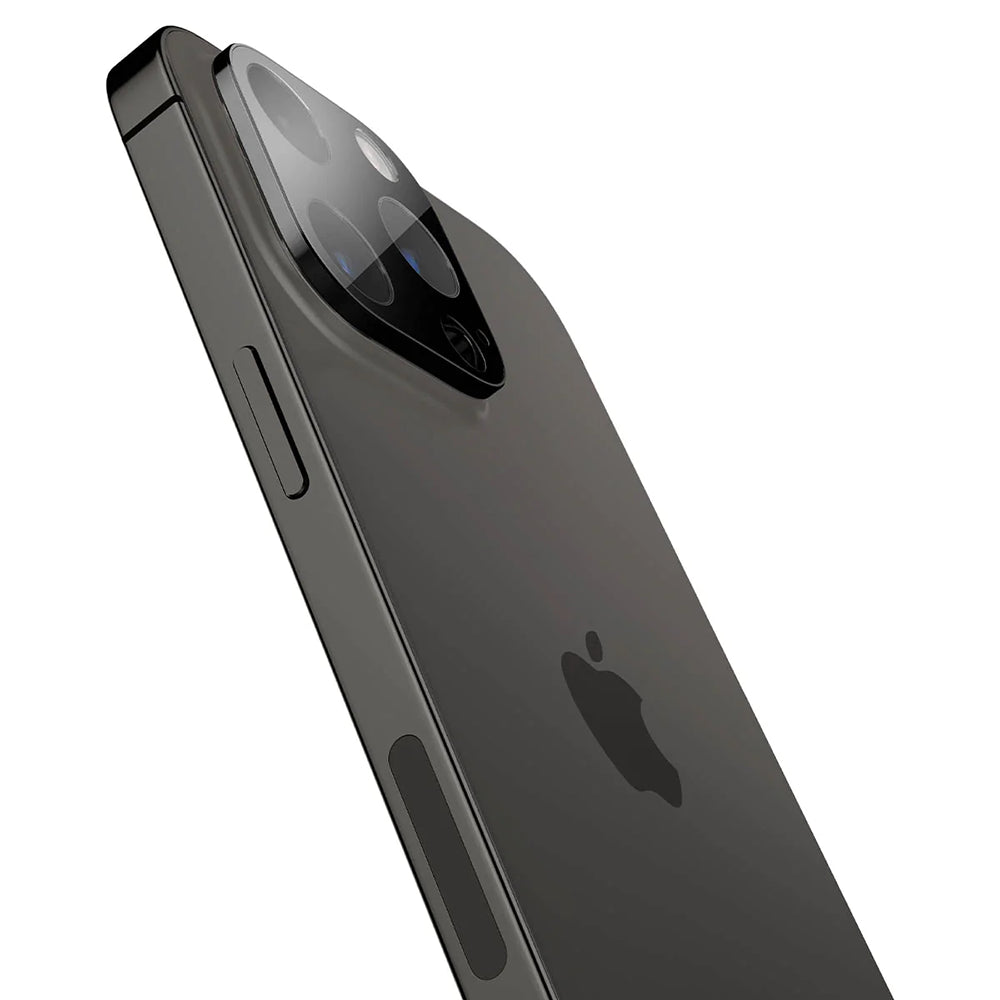 Techsuit bagkamera beskyttelsesfilm til Apple iPhone 14 Pro Max / 14 Pro, hærdet glas, sort