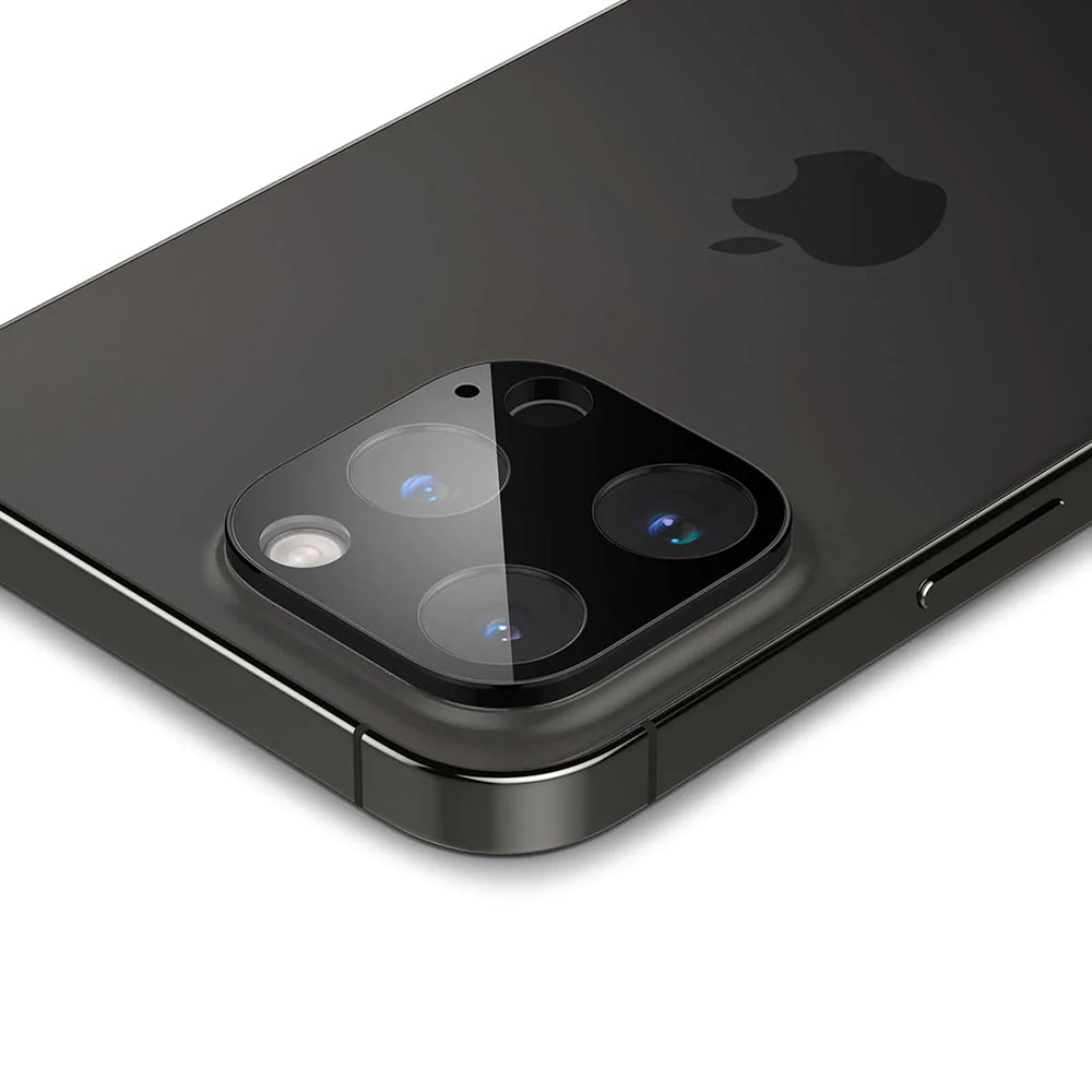 Techsuit bagkamera beskyttelsesfilm til Apple iPhone 14 Pro Max / 14 Pro, hærdet glas, sort