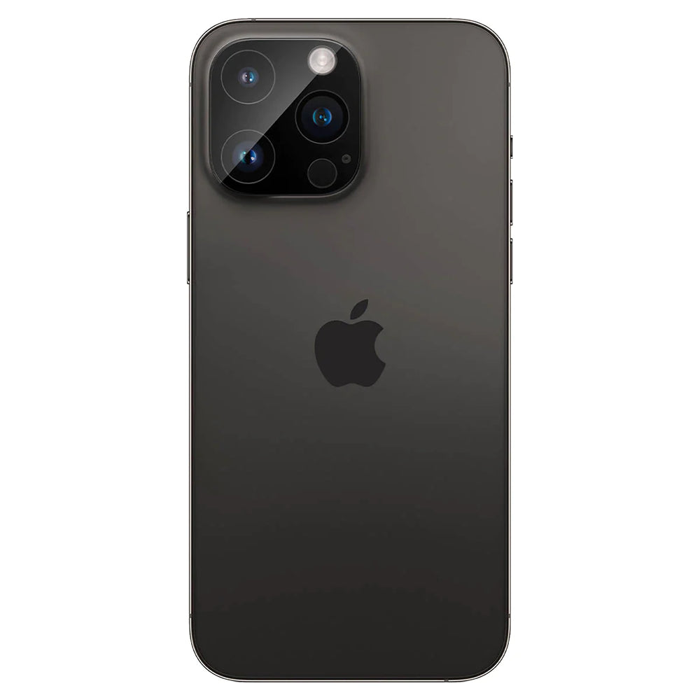 Techsuit bagkamera beskyttelsesfilm til Apple iPhone 14 Pro Max / 14 Pro, hærdet glas, sort