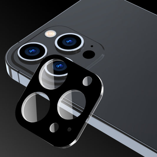 Techsuit bagkamera beskyttelsesfilm til Apple iPhone 15 Pro Max / 15 Pro, hærdet glas, sort