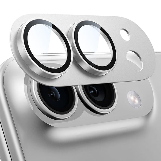 Techsuit beskyttelsesglas til bagkamera til Apple iPhone Duo, hærdet glas, grå