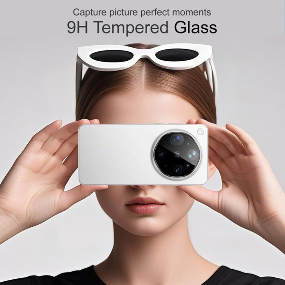 Beskyttelsesfilm til bagkamera Techsuit til Oppo Find X9 Ultra, hærdet glas, sort