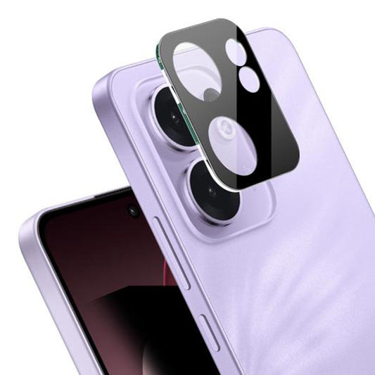 Techsuit beskyttelsesfilm til bagkamera til Oppo Reno13 FS 5G / Reno13 F 4G / Reno13 F, hærdet glas, sort