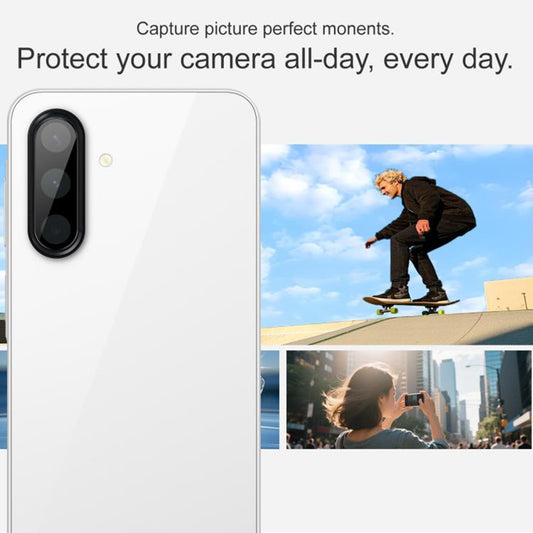 Techsuit bagkamera beskyttelsesfilm til Samsung Galaxy A17 4G / A17 5G, hærdet glas, sort