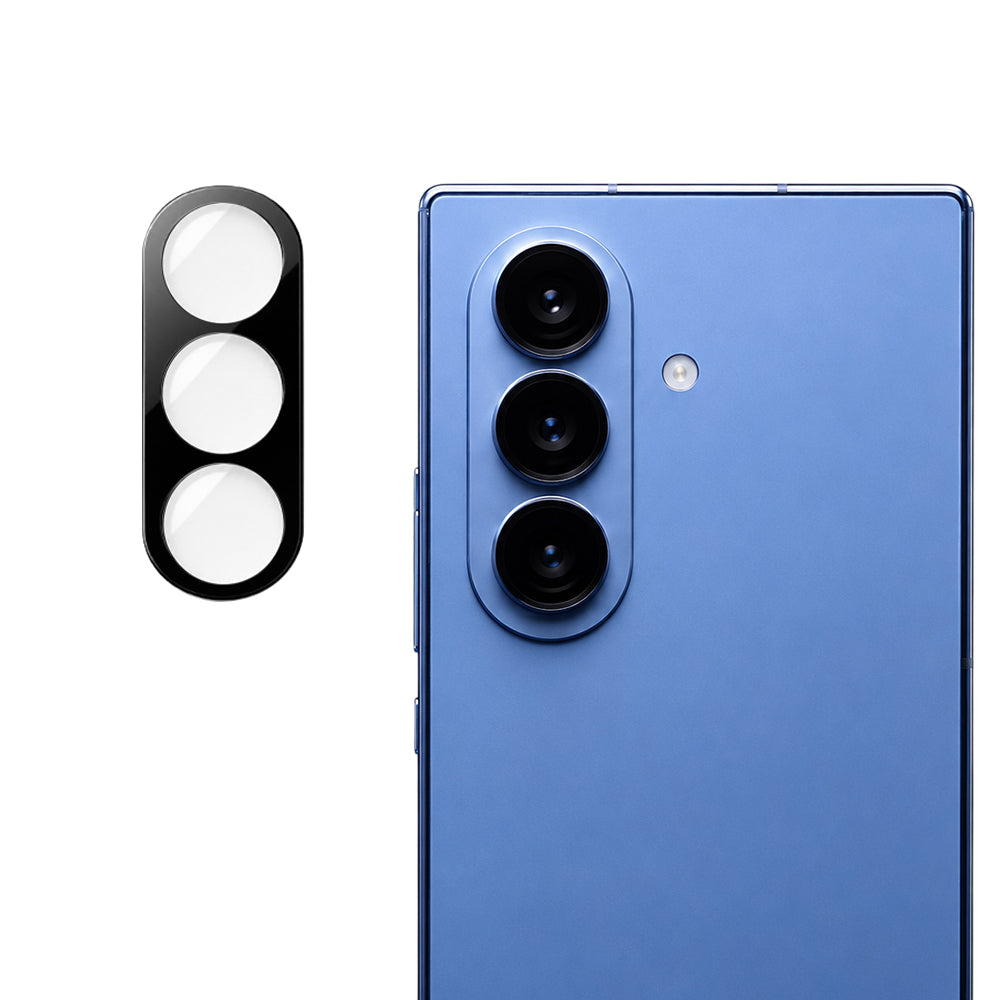 Techsuit beskyttelsesfilm til bagkamera til Samsung Galaxy Z Fold8 Ultra F976, hærdet glas, sort