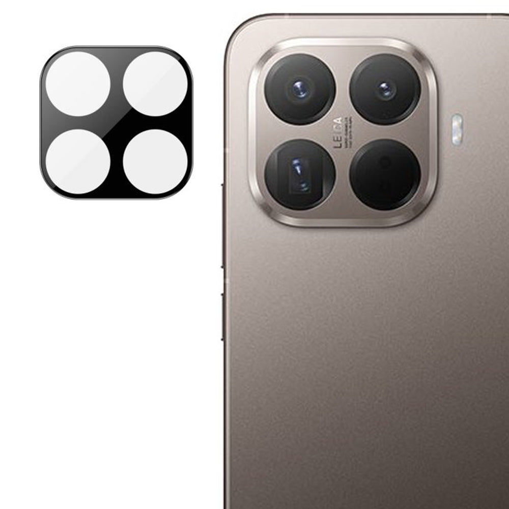 Techsuit bagkamera beskyttelsesfilm til Xiaomi 15T Pro, hærdet glas, sort