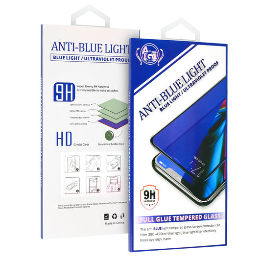 OEM Anti Blue Light skærmbeskytter til Samsung Galaxy A04s A047 / A13 A135 / A13 5G A136, beskyttelsesglas, fuld lim, sort