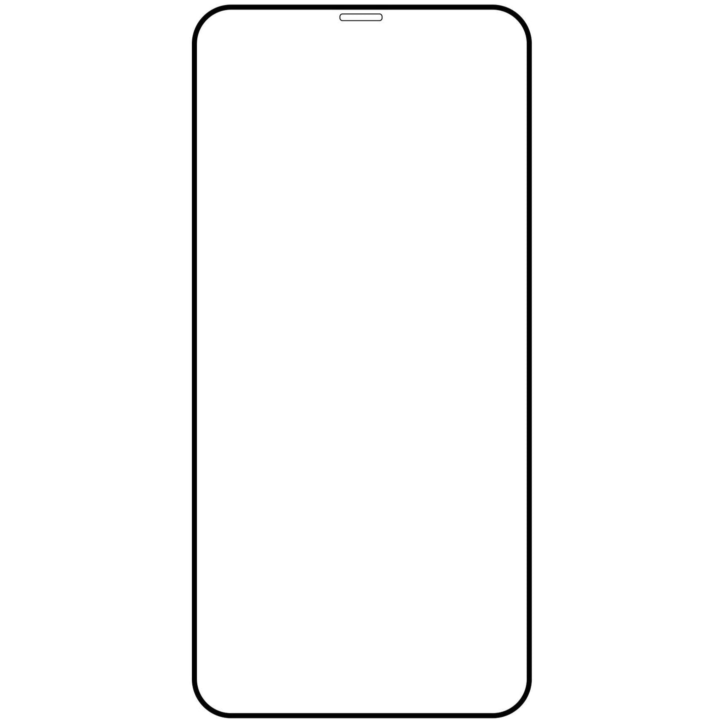 Skærmbeskytter Veason PRO til Apple iPhone 12 Pro Max, glasbeskyttet, fuld limning, 6D, sort