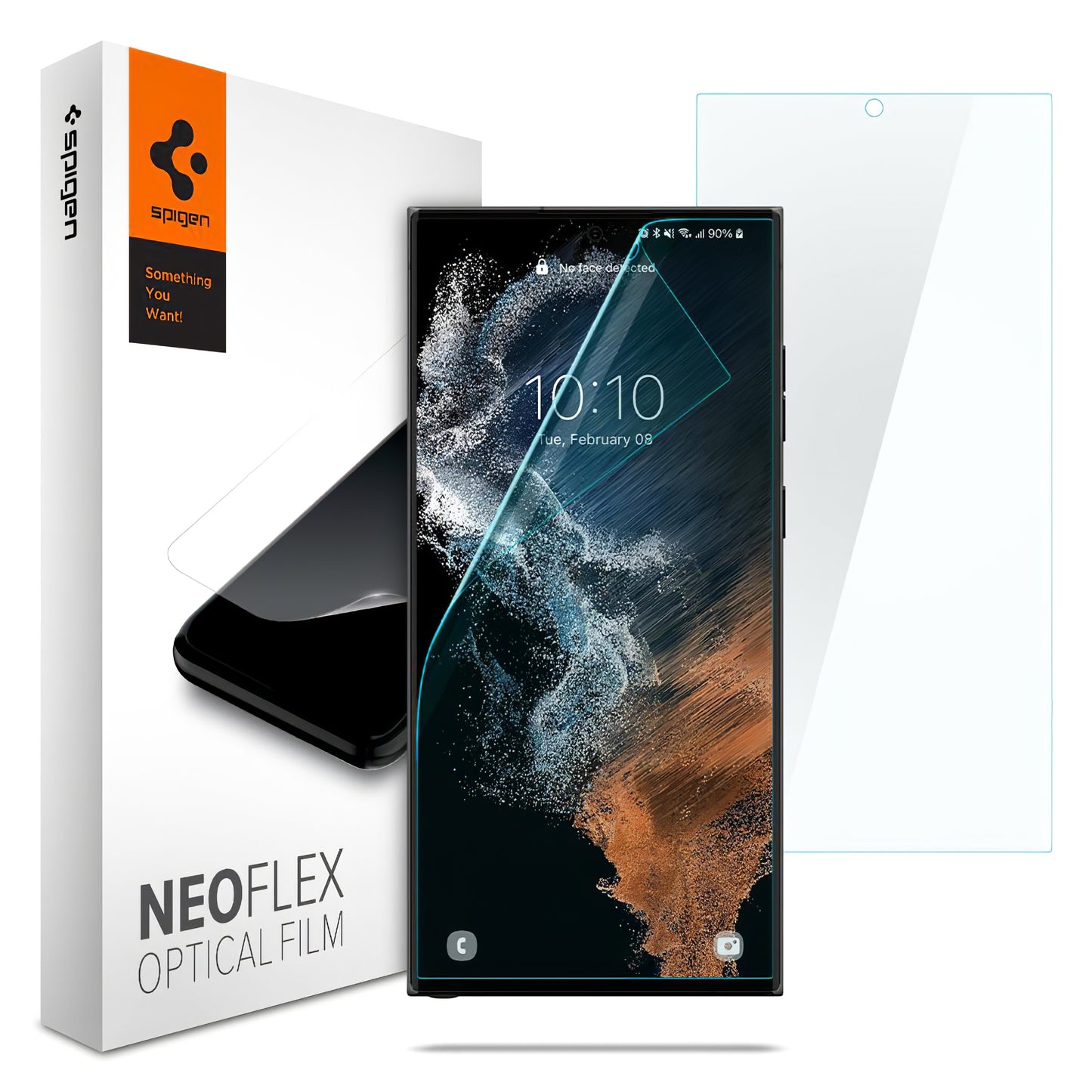 Beskyttelsesfilm til skærm Spigen Neo Flex til Samsung Galaxy S22 Ultra 5G S908, Plastik, Sæt med 2 stykker AFL04137