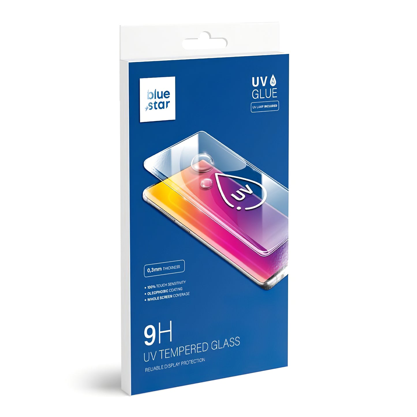 Blue Star skærmbeskytter til Samsung Galaxy S22 Ultra 5G S908, beskyttelsesglas, UV-lim