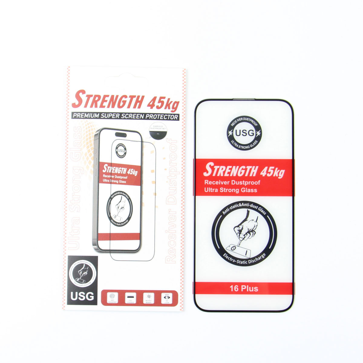 OEM Ultra Strong 45KG Skærmbeskytter til Samsung Galaxy A35 5G A356, Hærdet Glas, Fuld Lim, 2.5D, Sort