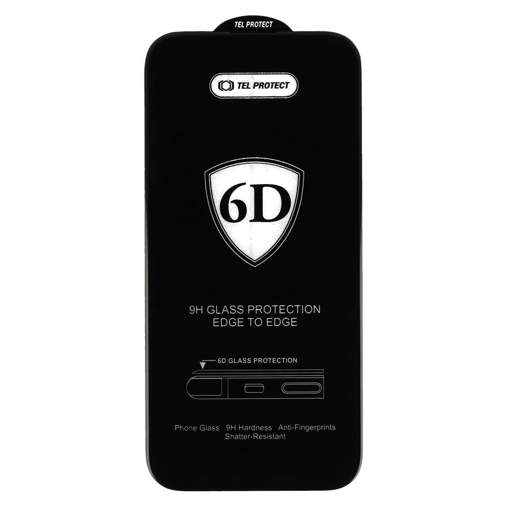 OEM skærmbeskytter til Samsung Galaxy S26 Ultra S948, hærdet glas, fuld lim, 6D, sort