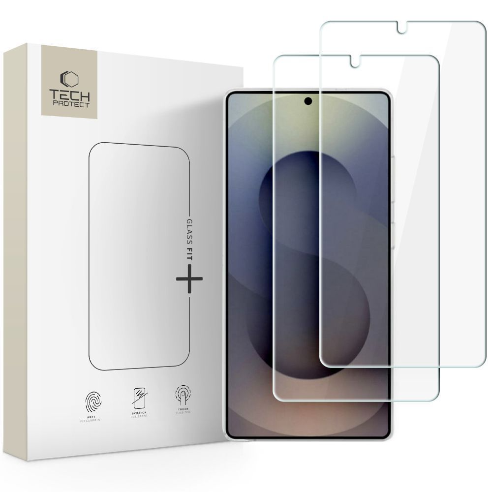 Tech-Protect FIT+ Skærmbeskytter til Samsung Galaxy S26 Ultra S948, Hærdet Glas, Fuld Lim, Sæt med 2 stk.