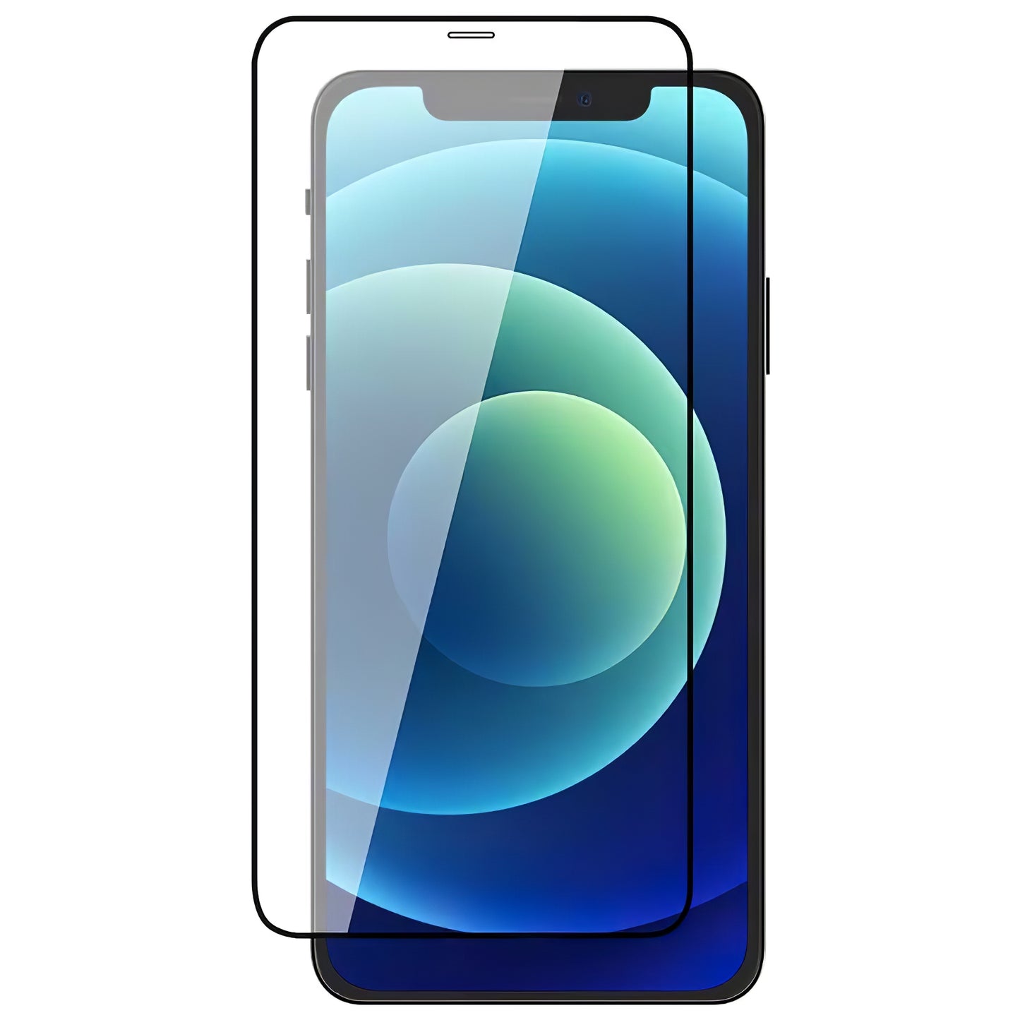 Skærmbeskytter til Apple iPhone 12 / 12 Pro, beskyttende skærmcover Veason PRO til Apple iPhone 12 / 12 Pro, glas, fuld lim, 6D, sort