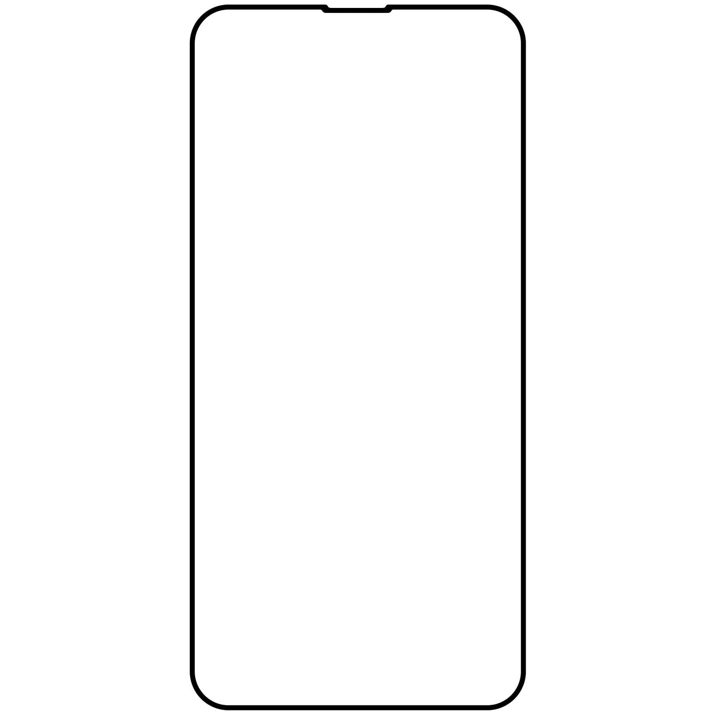 Beskyttelsesfilm Veason PRO til Apple iPhone 17e / 16e / 14 / 13 Pro, Hærdet Glas, Full Glue, 6D, Sort