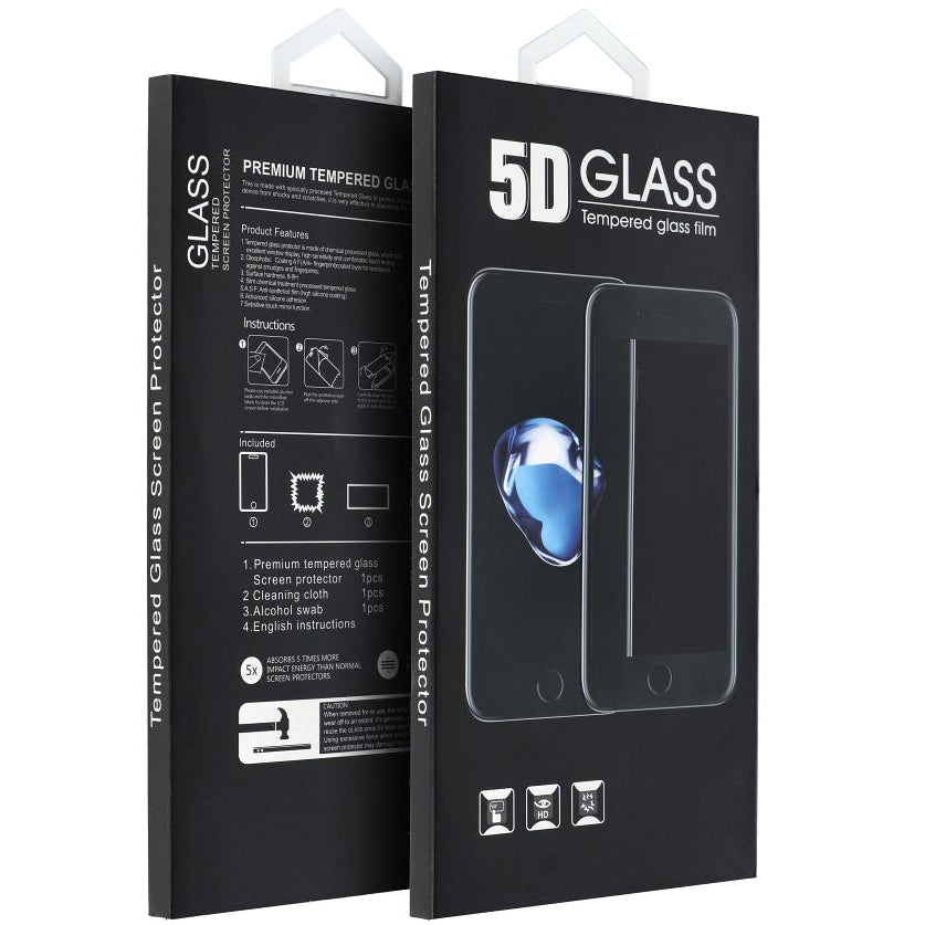 OEM Privacy-skærmbeskytter til Apple iPhone 16 Pro, fuld limning, 5D, glasbeskyttet, 5D