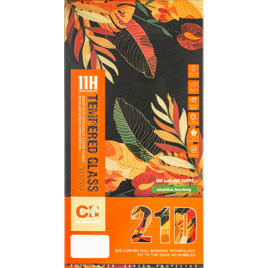 OEM-skærmbeskytter til Apple iPhone 16 Pro, skærmet glas, fuld limning, 21D, sort