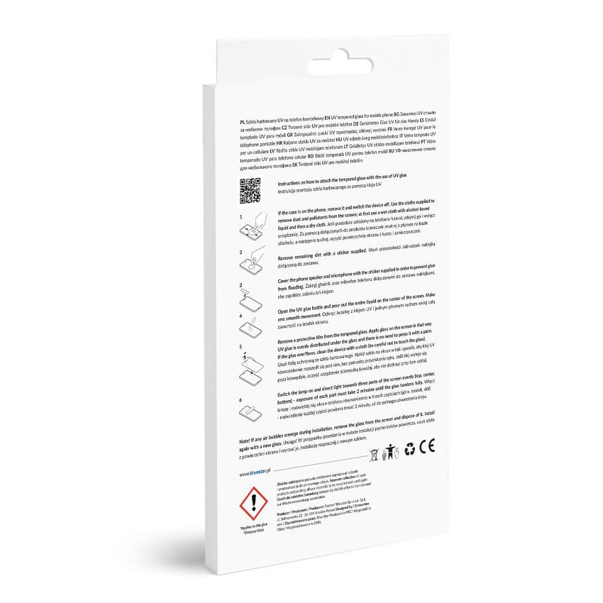 Blue Star skærmbeskytter til Samsung Galaxy S22 Ultra 5G S908, beskyttelsesglas, UV-lim