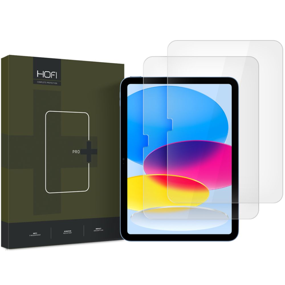 HOFI PRO+ Skærmbeskyttelsesfilm til Apple iPad (2025) / (2022), Hærdet Glas, Fuld Lim, Sæt med 2 stk.