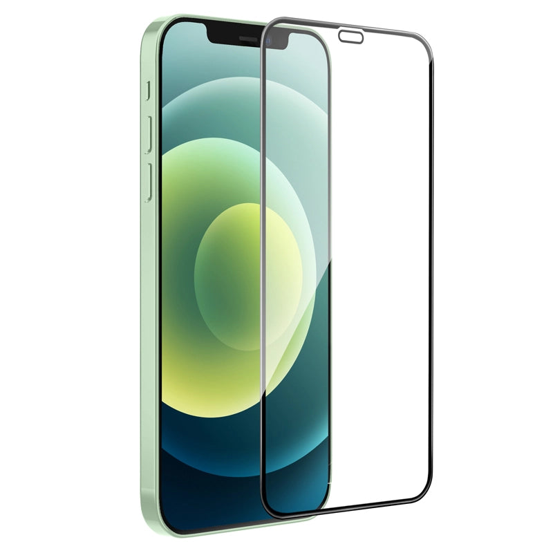 Beskyttelsesfilm til skærm HOCO G16 til Apple iPhone 12 Pro Max, Hærdet Glas, Fuldklæbende, 5D, Sort.