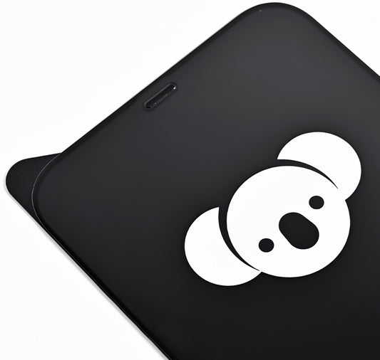 Bear HD skærmbeskytter til Apple iPhone 17 Air, hærdet glas, fuld lim, sort