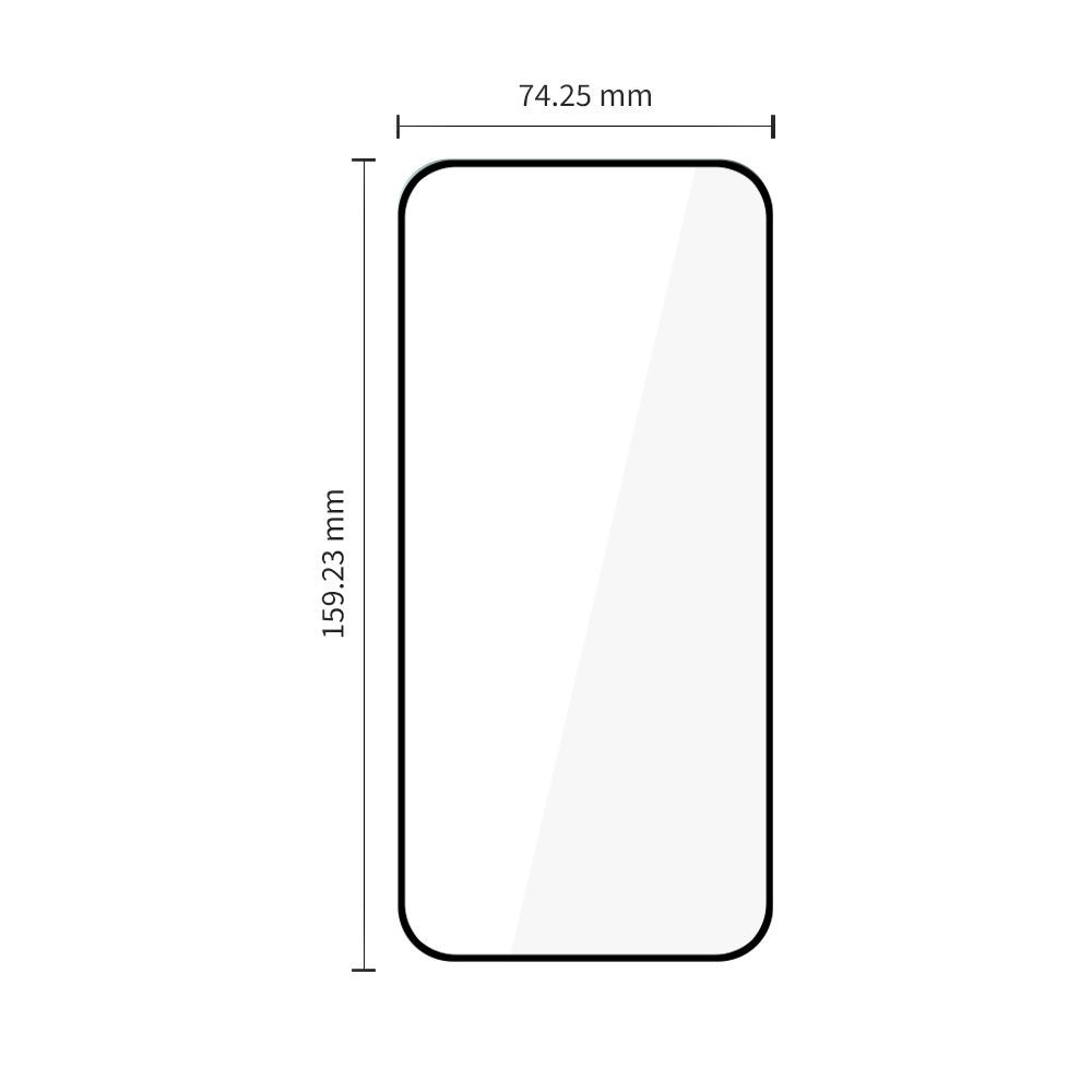 Tech-Protect FIT+ Skærmbeskytter til Motorola Moto G77 / G67, Hærdet Glas, Fuld Lim, Sæt med 2 stk., 2.5D, Sort